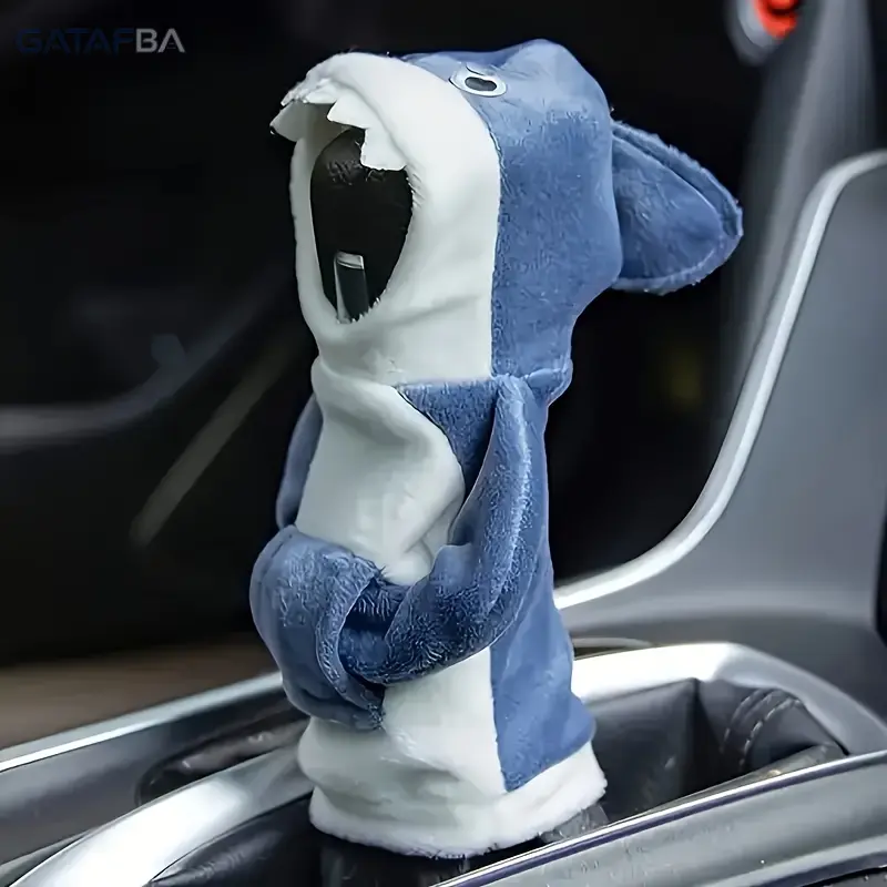 Universal Shark Car Gear Shift Knob Creative Cute Automotive Interior Ornament Stylish Universal Shift Lever Decor Easy Installation Durable Auto Accessory Perfect for Car Interior Decoration Halloween Birthday Festival Gift for Car Lovers