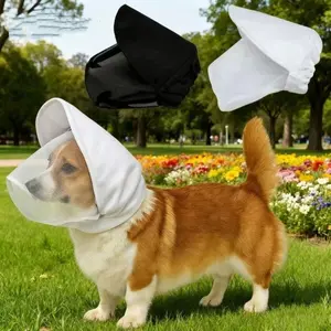 Pet Ear Cover Breathable Mesh Dog Protective Mask Protective Veil Ear Shield Dog Headgear Polyester Dog Anti-Bite Hiking
