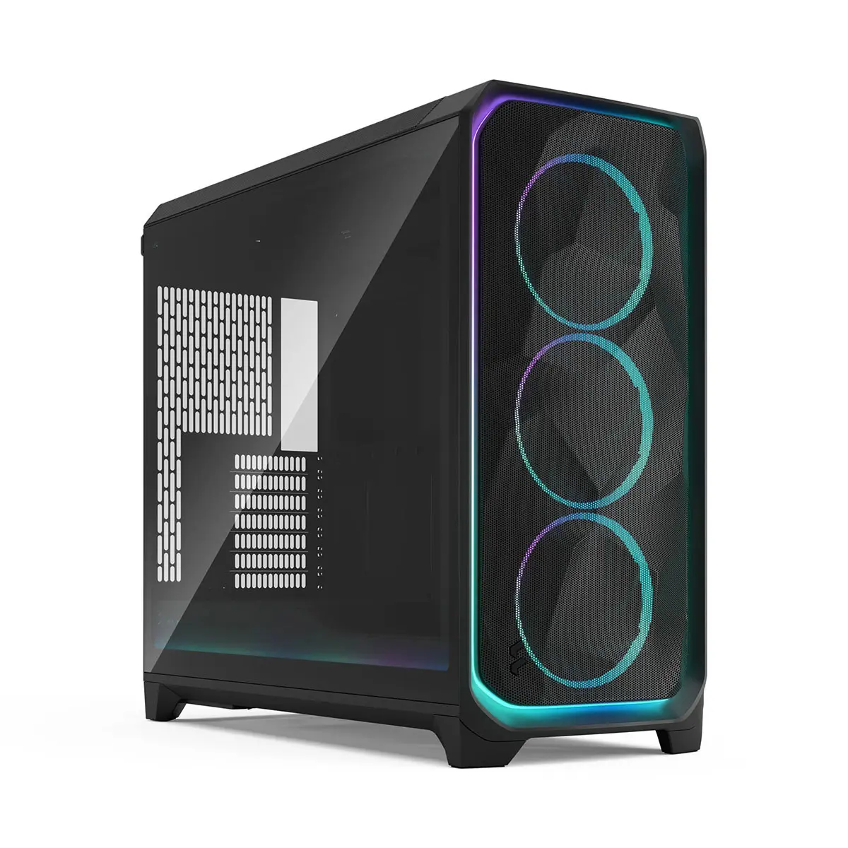 Fractal Design Meshify 3 XL Ambience Pro RGB Light Tint Tempered Glass E-ATX Full-Tower Computer Case, Black
