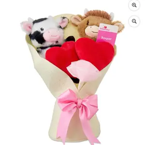 Valentine cow bouquet
