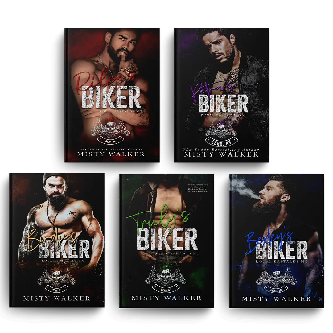 Biker Bundle: 5 Dark and Spicy Romance Paperback Books Signed by Author, with Bonus Swag