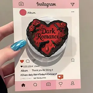 Dark Romance Phone Grip MagSafe, Gothic Heart Phone Holder, Spicy Book Lover Gift, Dark Academia Aesthetic Phone Holder, Reader Gift