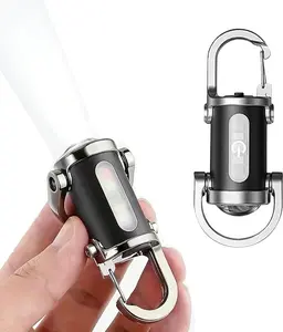 Mini keychain flashlight, portable high-brightness flashlight, waterproof, multiple lighting modes, suitable for activities such as hiking, camping, and outdoor walks.