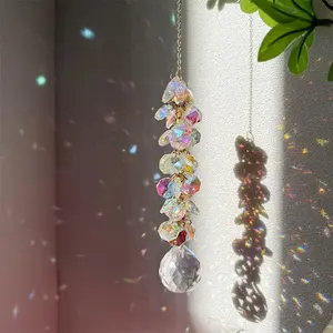 Sun Catcher Crystal Wind Chime, Hanging Decor, Home Decor, Sun Catcher, Hanging Ornament for Window, Door, Wall, Room Decor, Hangable, Gift, Decoration, Ideal Gift