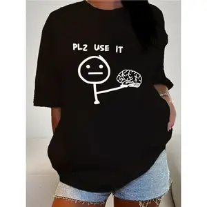 Women essential graphic cotton T-shirt short sleeve tops