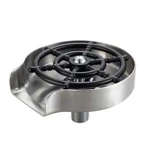 High Pressure Cup Washer Sink Commercial Bar Home Coffee Milk Tea Stainless Steel Automatic Cleaning Tool, High Pressure Cleaner, Mount Kitchen Sink