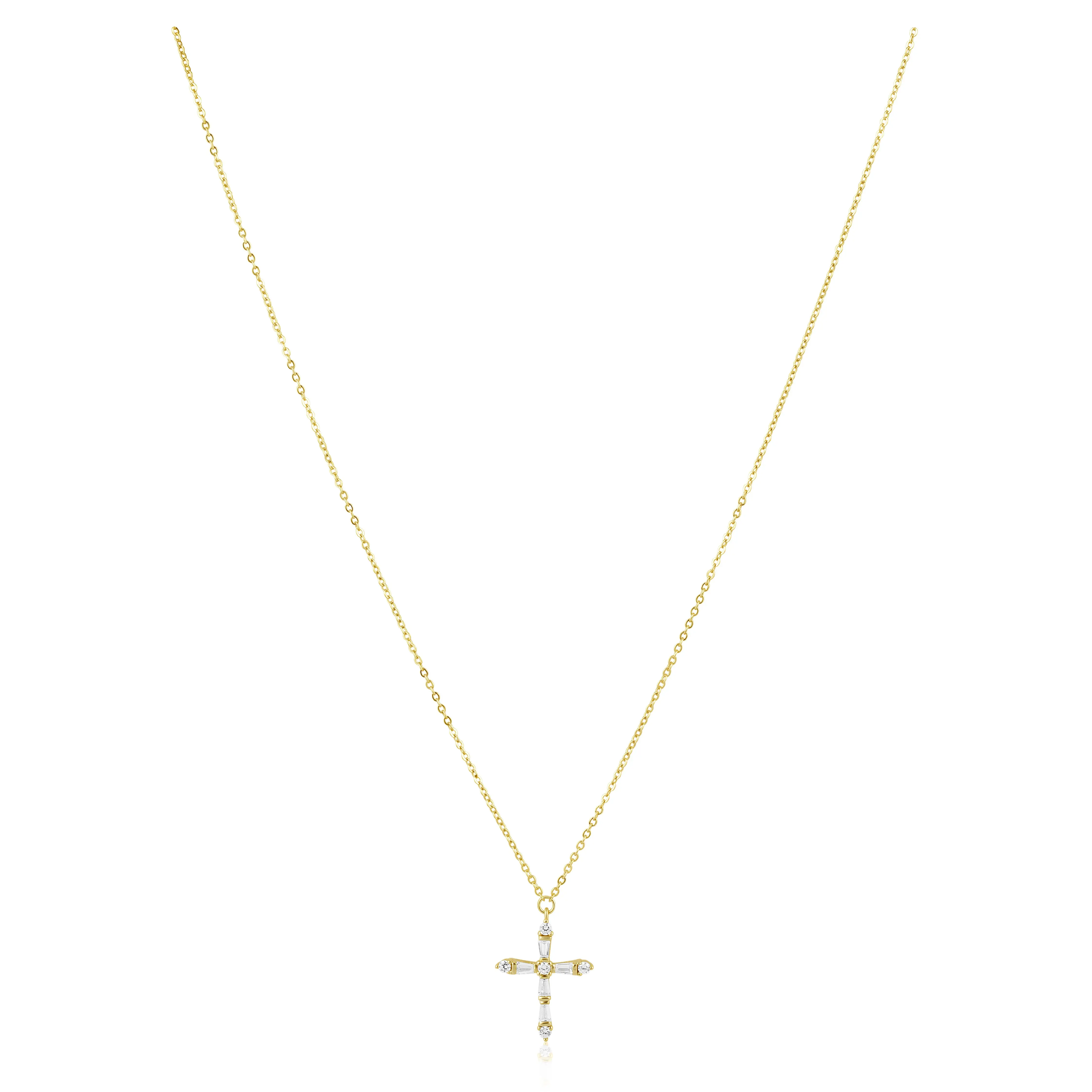 Gabriella CZ Cross Necklace