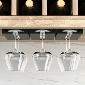 1 Piece Upside Down Wine Glass Holder, Home Wine Cabinet Bar Hanging Cup Holder, Kitchenware Wine Utensils For Home Kitchen