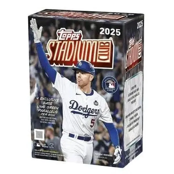 Topps 2025 Stadium Box - 4 Exclusive Base Lime Green Parallels Per Box - MLB Trading Cards for Baseball Fans