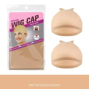 Wig Cap for Women 5 Packs Total 10 Pieces Natural Beige Heatless Hair Care Comfortable Fit Enhances Hairstyle