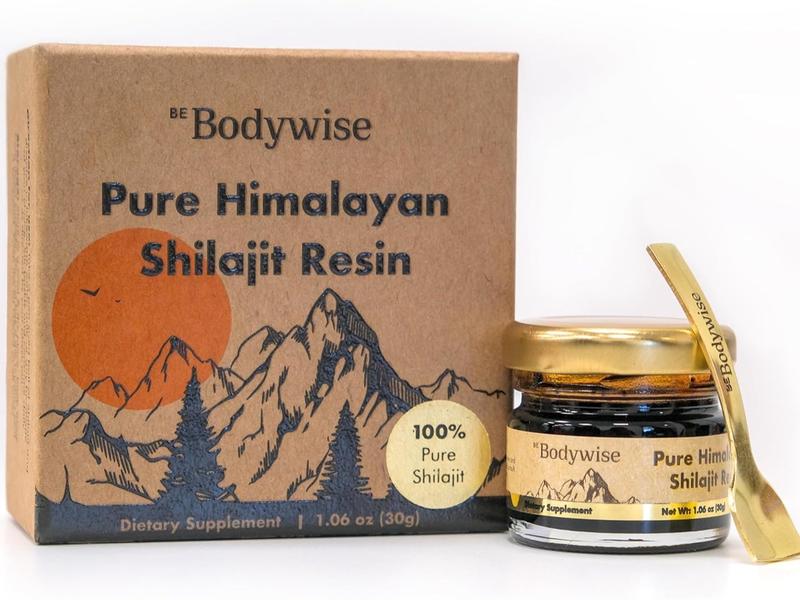 Be Bodywise Pure Himalayan Shilajit Resin I 600 mg I 75%+ Fulvic Acid & 85+ Trace Minerals | Zero Sugar I Lab Tested I Heavy Metal Free I 100% Authentic & Natural, Organic I for Men & Women I 30 gm