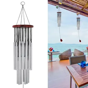 Large Aluminium Wind Chimes 27 Tubes, Chapel Bells Wind Chimes Outdoor Garden Home Decor Patio Decoration, Classic Wind Chimes with Wind Catcher Suitable as A Gift for Unisex