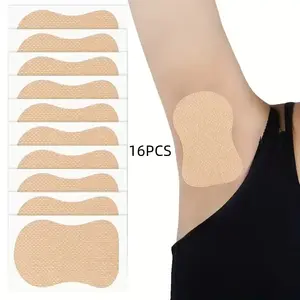 16 Pcs Disposable Underarm Sweat Patches, Armpit Sweat Pads, Self-Adhesive Breathable Non-Woven Material, Ideal for Sports & Outdoor Activities, Unisex Gift