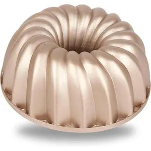Fluted Cake Pan, Die Cast Aluminum with 2 Layers Non-stick Coating, Perfect for Fluted Cakes, Novelty Cake Pan from The Cast Aluminum Collection (Classic)