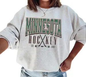 Vintage Minnesota Hockey Sweatshirt | Retro Minnesota T-Shirt or Hoodie for Fans | Minneapolis Game Day Apparel
