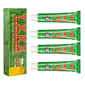 TXKX Green Tattoo Cream 4Pack Fast Numbing Topical CreamGentle Non-lrritating Super Fast Numb in 25 Minutes for Tattoo Enthusiasts