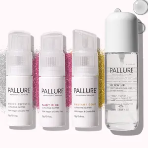 Glitter And Glow Set - Ultra-Fine Hair Glitter, Adds Shine and Sparkle to hair and body, Lightweight, Non-Sticky - Made for all hair types, Festivals, Holidays, Parties, Everyday Wear, K-Beauty Inspired