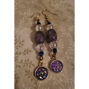 Purple Prism Earrings