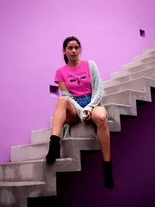 Mind Elevation Women's T-shirt - Soft Cotton, Bold Message, Comfortable Fit, Care Instructions Included
