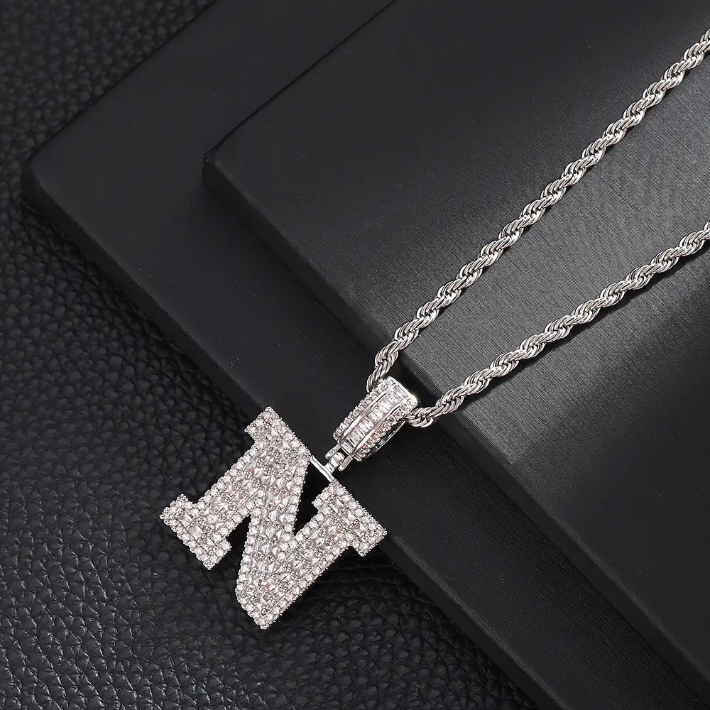 N+20inch Fried Dough Twists chain (silve