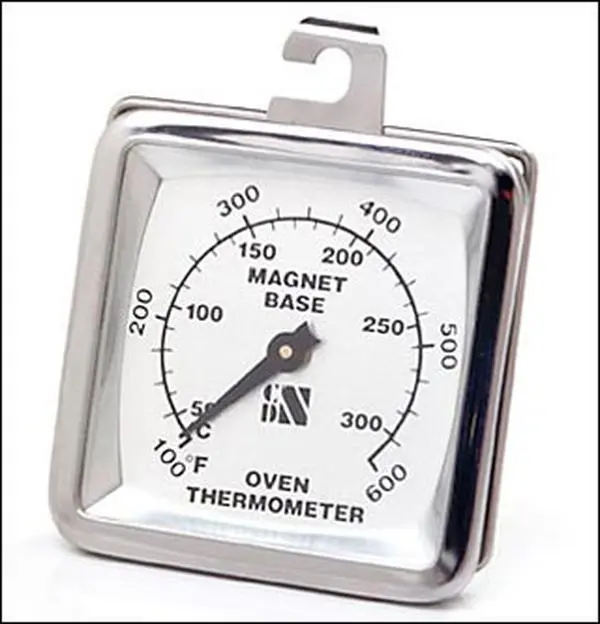 CDN MOT1 Multi-Mount Glass Kitchen Thermometer, Stainless Steel Kitchen Utensil for Oven Use