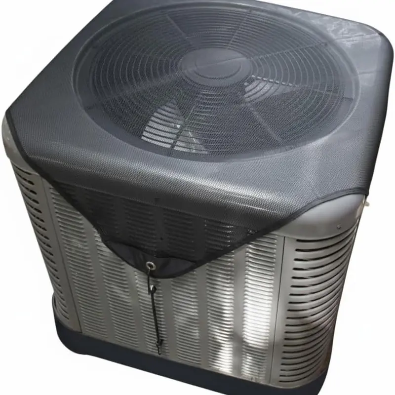 28-in Universal Breathable Mesh AC Condenser Cover for Outdoor Units, Heavy-Duty Heat Dissipation Dust Protection Solutions, Metal-Hook Secure, Windproof, Moisture Protection, All-Season Fit for Heat Pumps, HVAC Systems