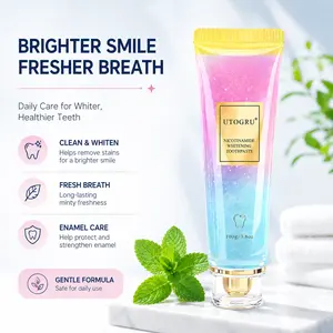 Fluoride Free Teeth Whitening Toothpaste for Fresh Breath, Enamel Repair & Stain Removal – Utogru Whitening Toothpaste with Niacinamide