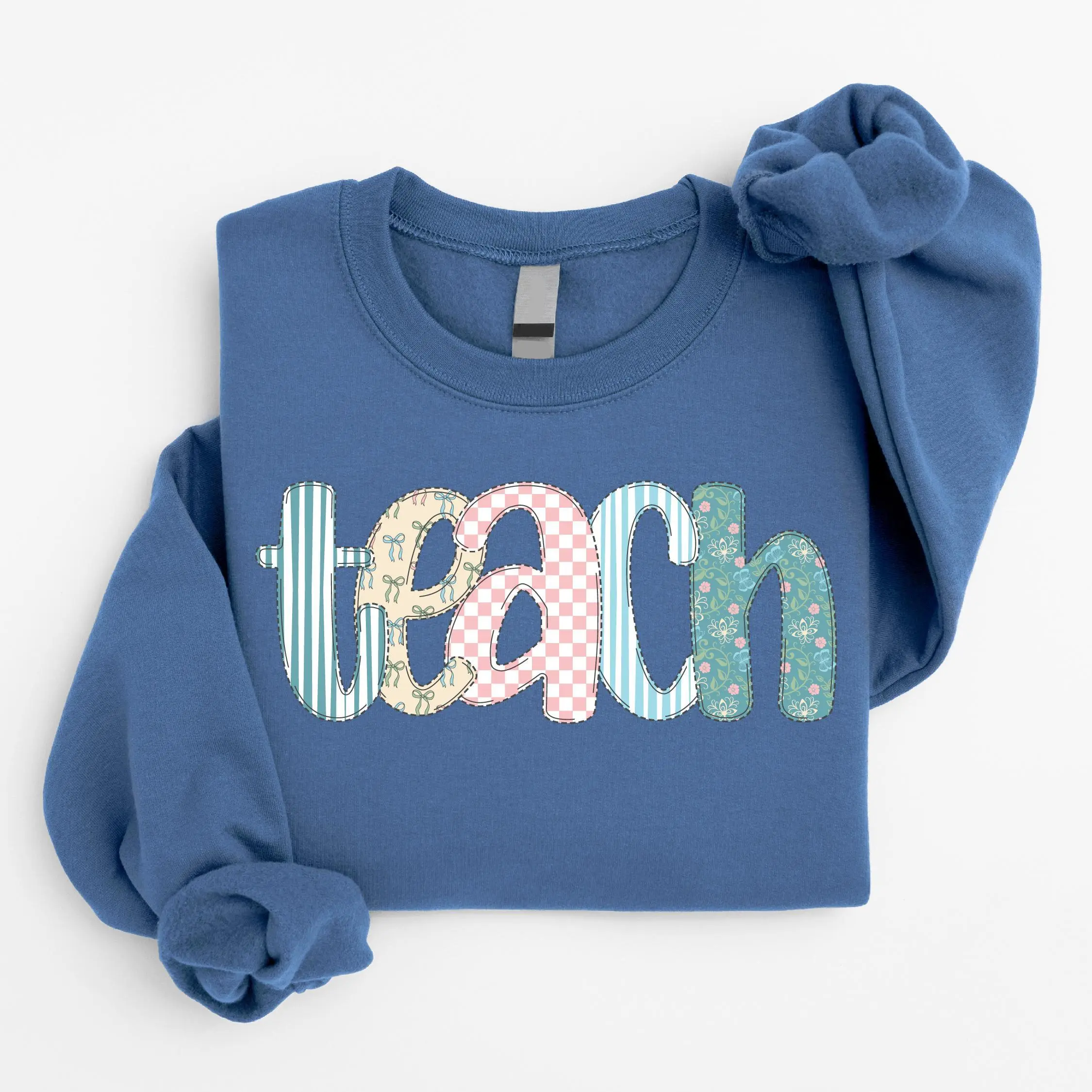 Teach Sweatshirt, Cute Gift For New Teachers, Team Teacher Shirt, School Elementary Sweatshirt, Teacher Appreciation Gift, Back To School