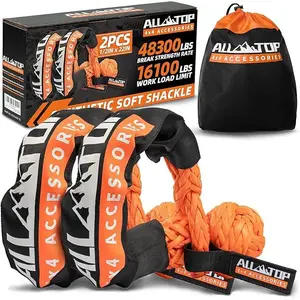 Synthetic Soft Shackles 1/2in x 22in - 48,300 Lbs - 2 PCS
