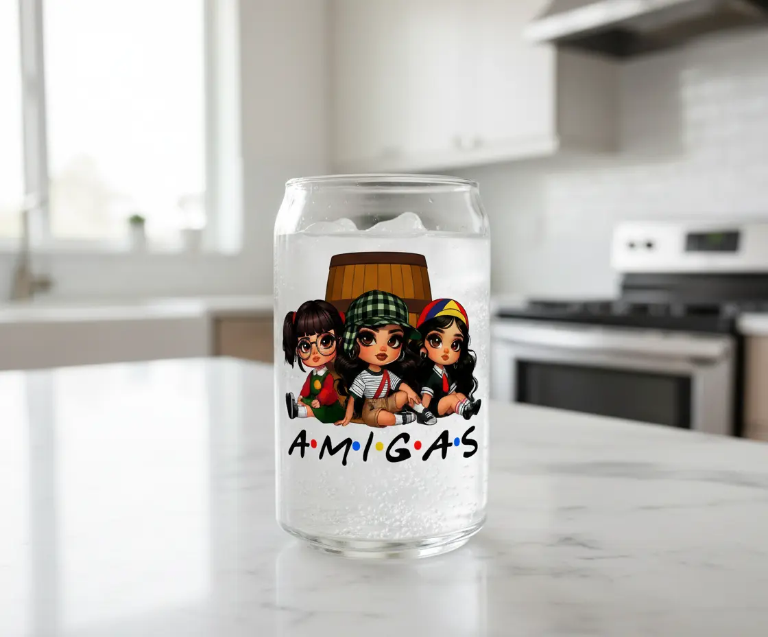 Amigas (Friends) - UVDTF  Decal for cups/hard surfaces sticker Anime Design Scrapbook Page