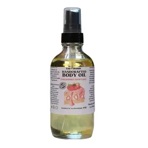 Handcrafted Strawberry Shortcake Dry Body Oil Body Juice Mist Sprayer Light, Fast & Easy Absorption Hydrating Nourishing Moisturizer Multi-Use Scented