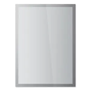 212 MAIN Duraframe Double-Sided Sun Sign Holder, Silver Frame, Decor, Removable, 4-Sided Heat-Resistant Glass Photo Display