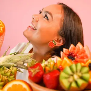 Orange Earrings, Handmade Beaded Fruit Earrings, Orange Studs, Summer Accessories, Fruits, Gifts For Her, Orange Earring Fruit, Citrus Fruit