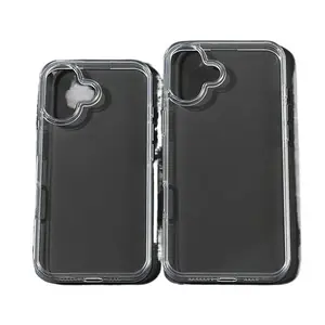Suitable for Apple 16/15 Pro Max Acrylic High-End Flat Groove Case TPU + PC Patterned Epoxy Phone Case