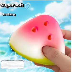 Novelty Watermelon Squeeze Toy - Super Soft Slow Rebound Sensory Toy, Cute Food Squishy Gift for All Ages