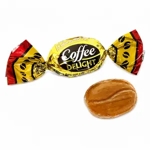 Coffee Delight Hard Candy Rich Coffee Filled Wrapped Sweet Candy Snack