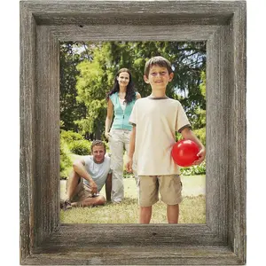 Rustic Picture Frames 8x10,  and Perfectly Shabby Chic Design, Easel  for Tabletop and Wall Display...