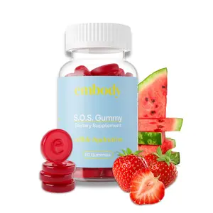 Edible Hydration Skin Smoothing Gummy for Dry, Itchy Skin | 60 Gummies, 1 Month | Strawberry Watermelon Flavor | Gluten-free, Vegetarian