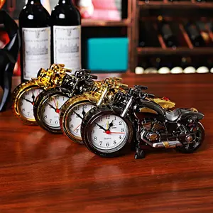 Popular Gift Items: 4 Motorcycle Alarm Clocks - Bedroom Clocks, Creative Home Decor Gifts, Hot Student Gifts and Ornaments