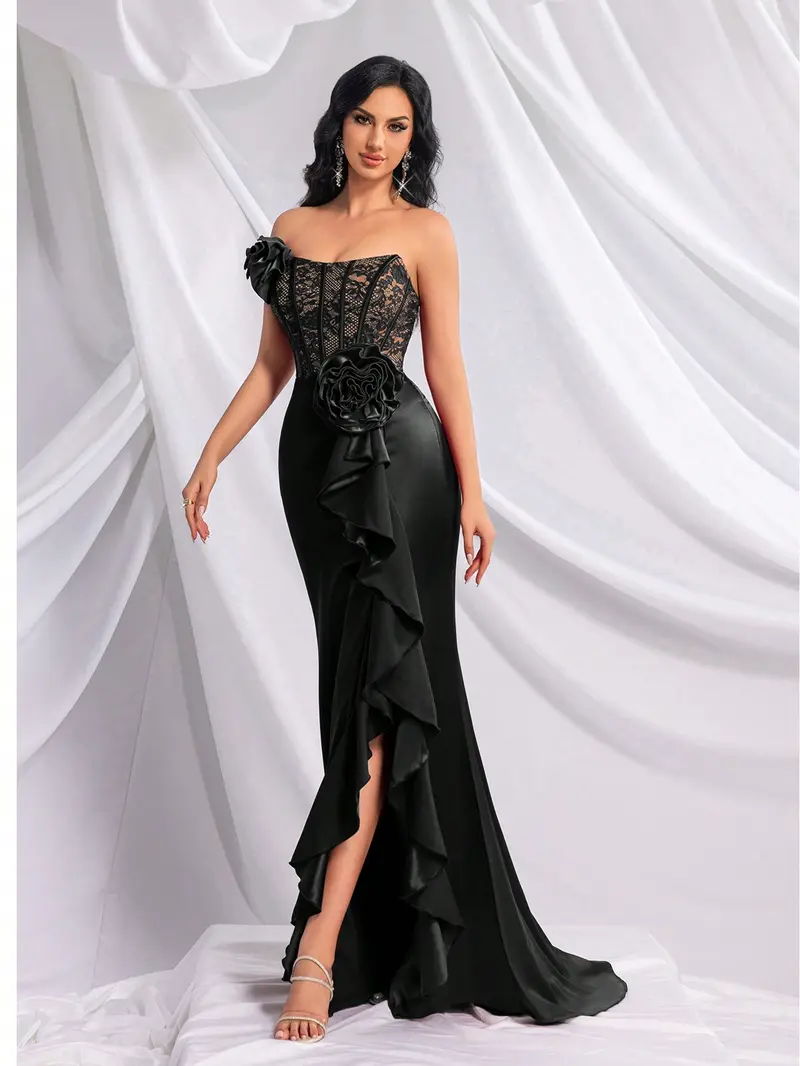 black mermaid prom dress - TikTok Shop