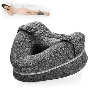 Side Sleeper Alignment Pillow, Hip Joint Support Pillow, Relieves Buttock Pain and Sciatica, Adjustable Shoulder Strap Included