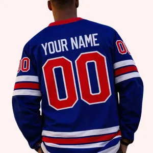 Custom USA Hockey Jersey, Personalized American Hockey Fan Jersey, Custom Name & Number Hockey Gift