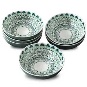 Set of 6 Deep Soy Sauce Dishes, 3.7 inch Ceramic Dipping Bowls 4 oz Small Dip Bowls Sauce cups for Condiment Sushi Bowls, Mini Bowl for Side Dish, Ketchup, Soy Appetizer Plates Tiny Bowls