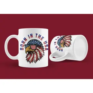 American eagle independence day mug 4th of july mugs patriotic coffee mug gift for patriots holiday mug coffee bar decor cute mug ceramic coffee tumbler
