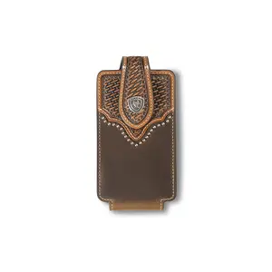 Ariat Beaded Large Cell Phone Case - Brown