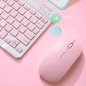 Wireless Mouse, Slim Silent Mouse, Portable Mobile Optical Office Mouse with USB Receiver, Mouse for Notebook PC Laptop Computer MacBook