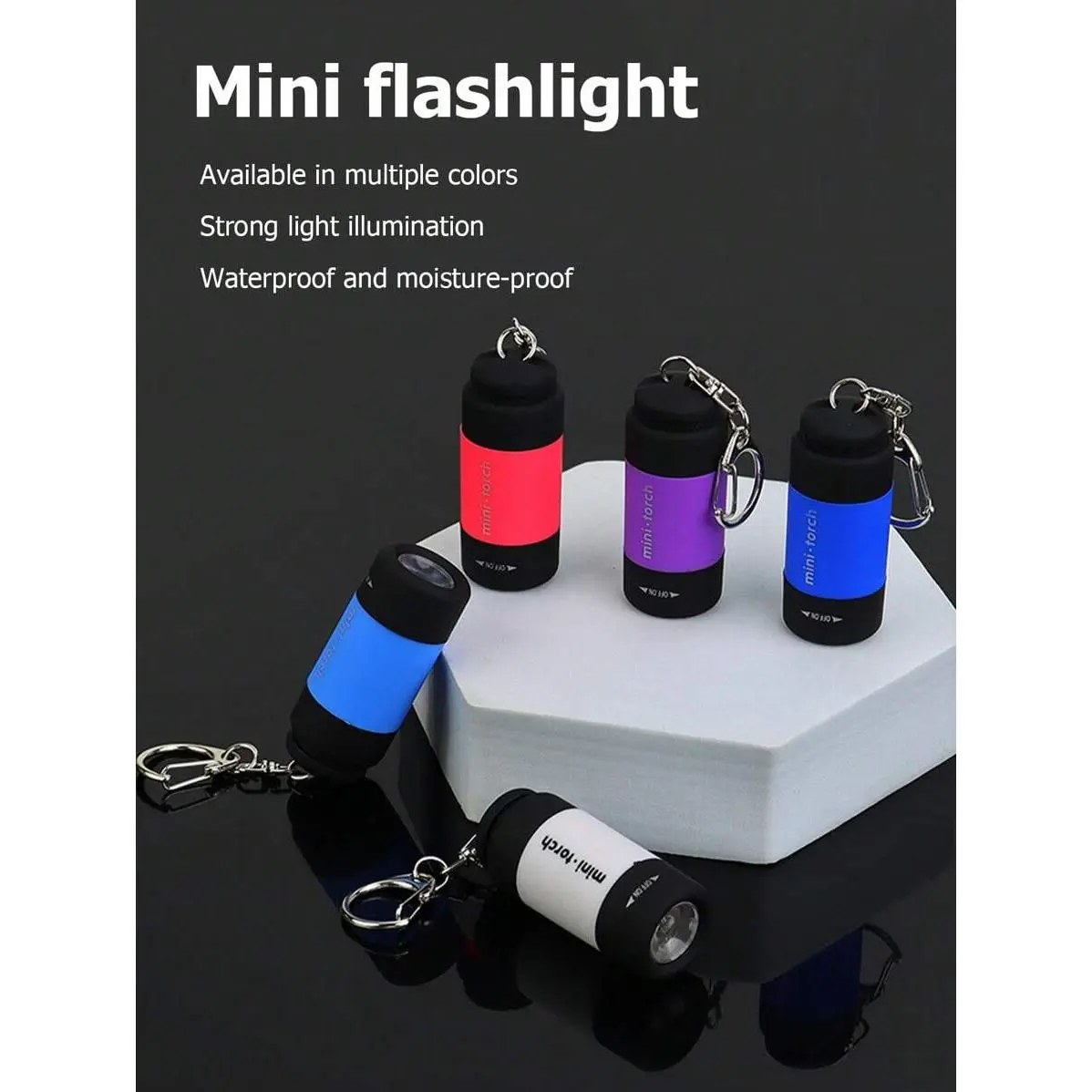 2PCS Mini USB Rechargeable Portable Flashlight, Camping Lamp Outdoor Gear, Copper Metal Small Flashlight, LED Super Bright LED Cute Mini Pocket Flashlight Keychain, Small Flashlight, Bright Waterproof Gift For Outdoor Nighttime Lighting power emergency