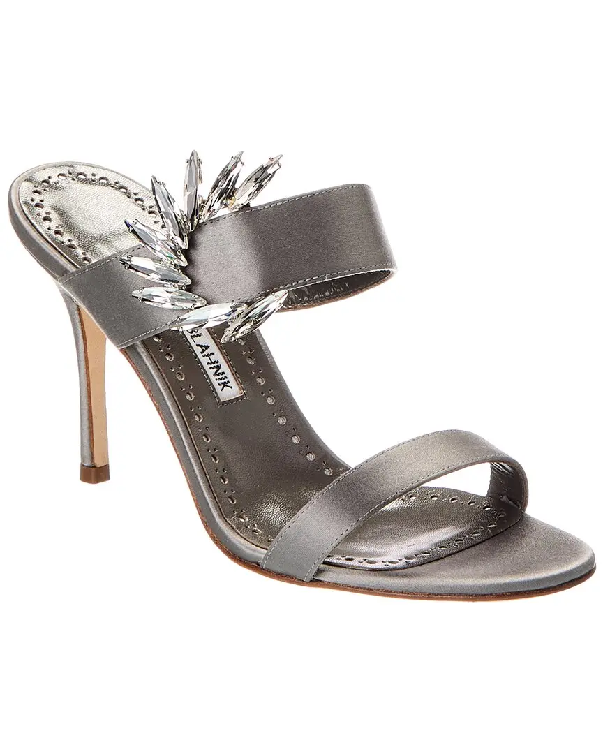 Manolo Blahnik Chivela 90 Satin Sandal