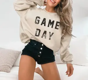 Game Day Sweatshirt, Hoodie, Cute Tailgating Crewneck Pullover, Football Tailgate Outfits,  Cozy Sports Fan Fall Boho Unisex Crewneck Sweatshirt