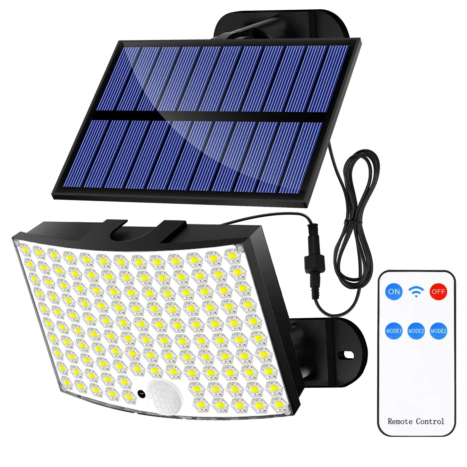 128LED solar light, outdoor garden light, remote control split unit, household use, motion sensor, outdoor light 128LED solar light, outdoor garden light, remote control split unit, household use, motion sensor, outdoor light